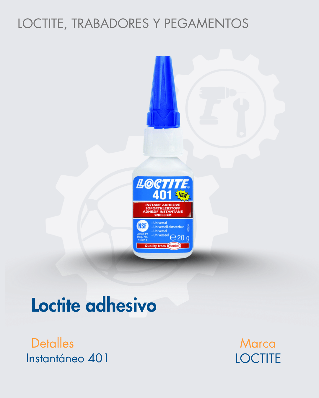 Instant adhesives Loctite Loctite 401/406/454 - Hardware - Instant adhesives